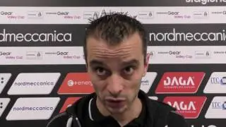 Coach Gaspari commenta la vittoria in gara 1 con Conegliano (26/04/17)