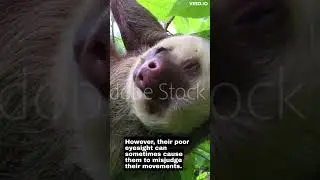 The Shocking Reason Why Sloths Sometimes Fall to Their Death! #mindblowing #sloths #interesting