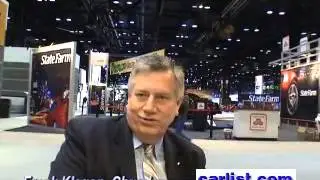 Frank Klegon, Chrysler, at the 2009 Chicago auto show on downsizing of the automobile industry
