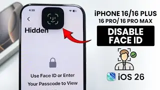 iOS 26 &mdash; Сброс/удаление Face ID на iPhone 16 и Pro Max