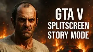 Игровой процесс GTA V с разделённым экраном &mdash; многопользовательская миссия Trevor Philips Industr...