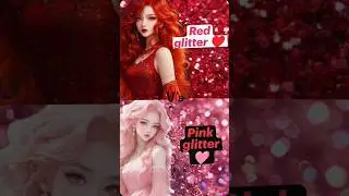 Red glitter &hearts;️✨ v/s Pink glitter 💗✨/which one you choose 🥰🤩😘🥰#shorts #youtubeshorts #red #pink #fyp