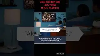 Amazon Fire TV Stick with Alexa Voice Remote link in description #emote #tv #alexa #voice #ad #india