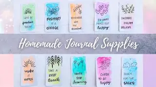 HOMEMADE JOURNAL SUPPLIES | Easy Journal supplies at home #diy #easy #journalsupplies