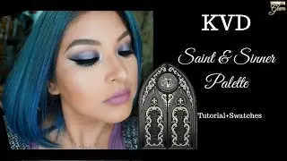 Kat Von D Saint & Sinner Palette Makeup Look + Swatches | Superstarglam