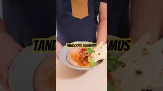 Tandoori spiced kidney bean hummus, tomato salad and flatbread