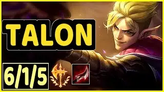 REDMERCY (TALON) - 6/1/5 KDA GAMEPLAY - NA Ranked DIAMOND
