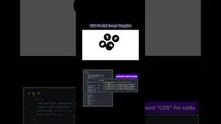 CSS Social Icons Toggler  #coding #fyp