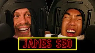 interviewing James Seo during a deep tissue massage