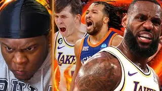 THIS TEAM IS SO WEIRD 🤦🏿‍♂️Knicks vs Lakers *REACTION* LEBRON SHOULDNT BE DOING THIS AT 40 😂