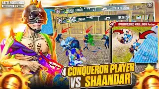 🔥God Level Grenade Against 4 Conqueror Rusher Squad | Enemy abus*d  Me On All Mic😂 - BGMI 4.0 Update