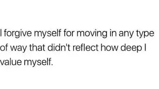 You’re the type that always forgives yourself for your past mistakes. You learn from yourself💯
