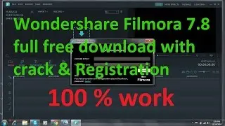 Wondershare Filmora No Watermark. Permanent Registration. Works with All Versions.