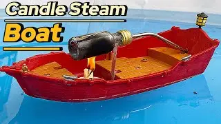 💨 Steam Power from a Glass Bottle?! | Easy Boat Experiment at Home