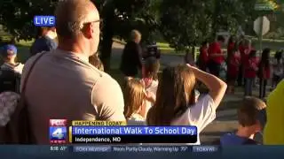 Mill Creek Elementary International Walk to School Day on Fox 4 News