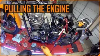Pulling the XS650 Engine | 1982 XS650SJ | Buffalo, NY