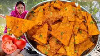 টমেটো দিয়ে একবার এই চটপটি চিপস বানিয়ে খেলে বাজার থেকে চিপস খাওয়া কথা ভুলে যাবেন | chips recipe 