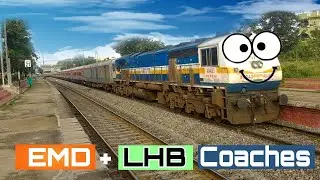 Very few express trains with diesel link  | Kjm WDP4D Powering Mysuru -Sainagar Shirdi express