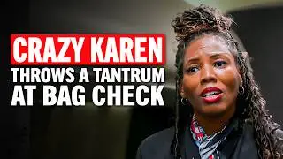 Entitled Karen Throws a Tantrum at Airport Bag Check!