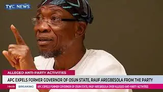 BREAKING NEWS | APC Expels Fmr. Governor Of Osun State, Rauf Aregbesola From The Party