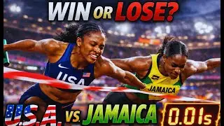 WIN OR LOSE? The Closest Women&rsquo;s 4x400m Relay Finish Ever | USA vs Jamaica