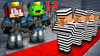 Mikey and JJ Became SWAT to Arrest Criminal Villagers in Minecraft ! (Maizen)