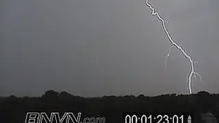 Cloud to ground lightning and cloud to cloud lightning video