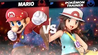 Super Smash Bros Ultimate Mario vs Pokemon Trainer