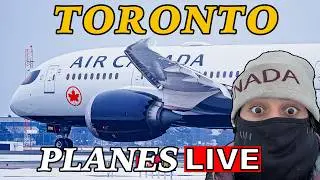🔴 LIVE from COLD and SNOWY Toronto Airport! (YYZ)!  Feb 21st, 2026!