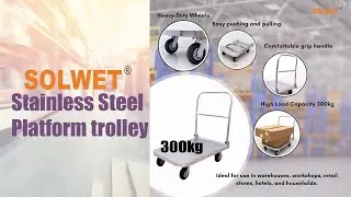 Stainless Steel Platform trolley 300kg