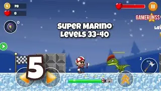 Super Marino: Jungle Adventure - Gameplay Walkthrough Android Part 5 - Levels 33-40