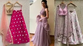 Top 20 Stylish Net Fabric Lehenga Choli Designs 2020 || Net Lehenga Designs