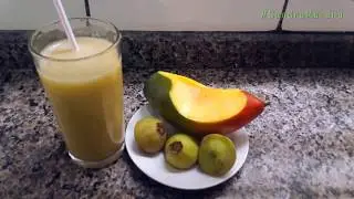 Suco Energizante de Cambuci  com manga  - Dica  de Sa&uacute;de