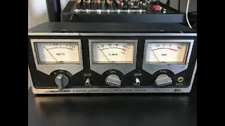 Micronta 3 Range Power/SWR/Modulation Meter demonstration