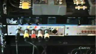 Session/Live effects rack final setup. Pedalboard effects,Bob Bradshaw/CAE rack interface.
