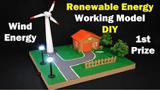 renewable energy working model for science exhibition - diy - wind energy | craftpiller