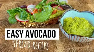 Easy Avocado Spread Recipe for a toast (2020) #Avocadorecipe #Avocado #Vegan #Guacamole