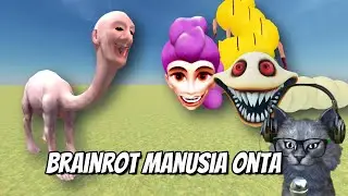 Hungry Worms Vs Brainrot Manusia Onta - Nextbots In Playground mod Indonesia