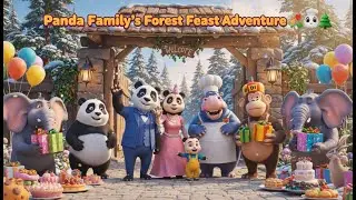 Panda Family&rsquo;s Forest Feast Adventure | 3D Cartoon for Kids | Funny Animal Animation