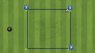 Simple triangle passing drill, turned Rondo. #thefootballhub #footballdrills #elevateyourgame