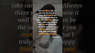 💔 A Mother&rsquo;s Sacrifice | The Love You&rsquo;ll Never Understand!#mothersacrifice #motivation #shorts