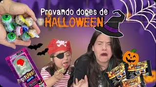 Trying Halloween sweets