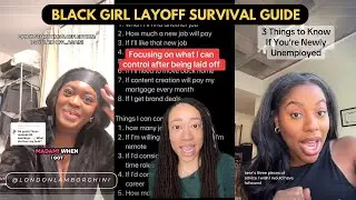 Black girl tech layoff survival guide!