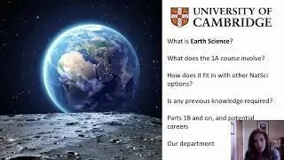 Introduction to Earth Sciences for Cambridge Virtual Open Days 2020
