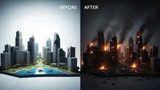 Earth blackout Behind the scene miniature effects 