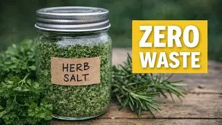 How I Turn Fresh Herbs Into Herb Salt - Zero Waste Method
