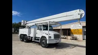 2002 FREIGHTLIGNER 70 FT BUCKET TRUCK WITH LOW LOW 10K MILES HI RANGER 6H65PBI TWO MAN ELBOW UNIT