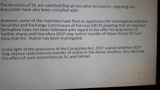 Substantial Share holder. COMPANIES ACT 2017