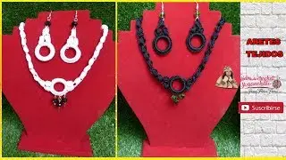 ARETES TEJIDOS A CROCHET FÁCIL Y SENCILLOS DE TEJER / TEJIDOS CON HILO CLAVE
