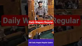 J&K Daily Wagers Regularisation Update In Assembly - Daily Wagers Regular